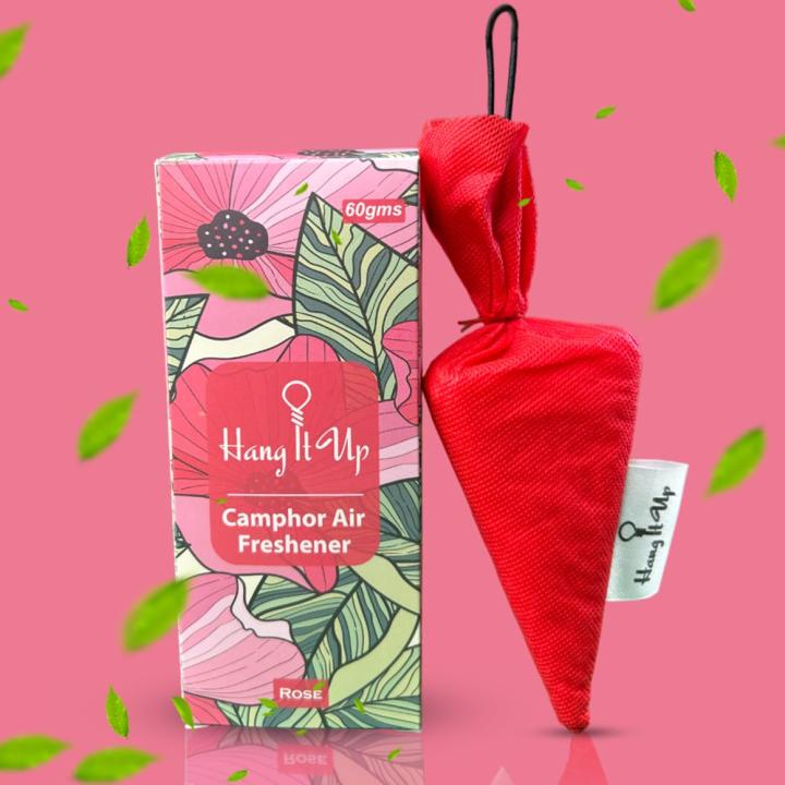 Pack of 2 | Tri Cone CamphoAir Freshner for Car | Mosquito Repellent | Wardrobe, Bathrooms, cabins