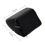 ASVA Orthopedic Neck Rest Pillow for Car Relieves Neck Pain | Headrest Pillow for Car Driving | Memory Foam Cushions for Head & Neck Support- 1 Pc (Large, Black Velvet))