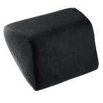 ASVA Orthopedic Neck Rest Pillow for Car Relieves Neck Pain | Headrest Pillow for Car Driving | Memory Foam Cushions for Head & Neck Support- 1 Pc (Large, Black Velvet))