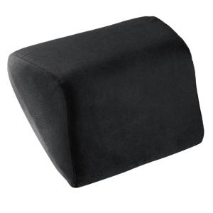 ASVA Orthopedic Neck Rest Pillow for Car Relieves Neck Pain | Headrest Pillow for Car Driving | Memory Foam Cushions for Head & Neck Support- 1 Pc (Large, Black Velvet))