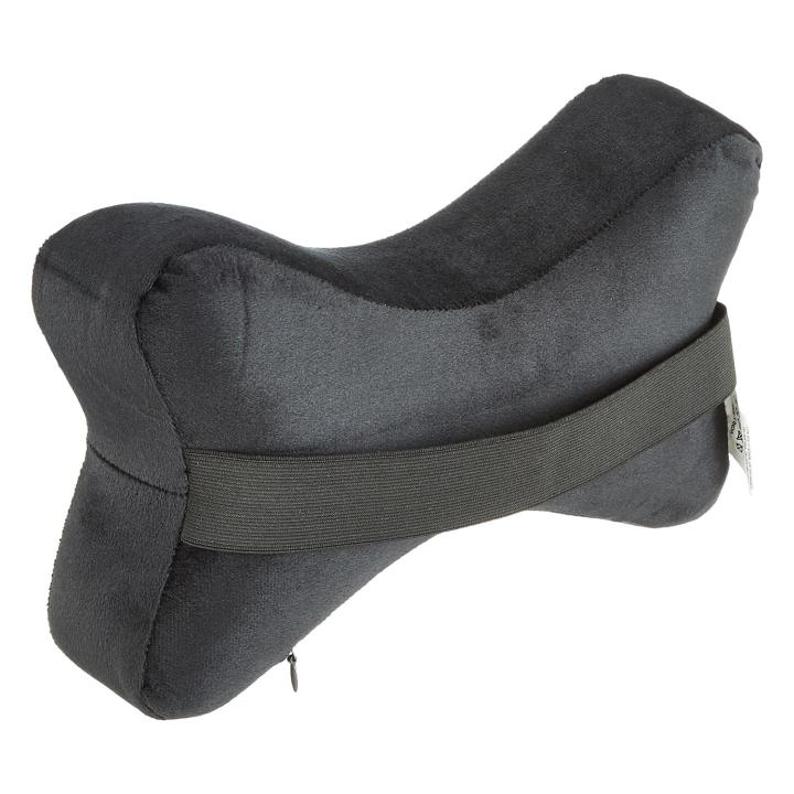 Car Headrest Pillow - Pack of 2 |100% Memory Foam - Neck Pain Relief | Cervical Pain Relief | Best for Long & Short Travel |Black Velvet, 17 x 27 x 9.5 Cm