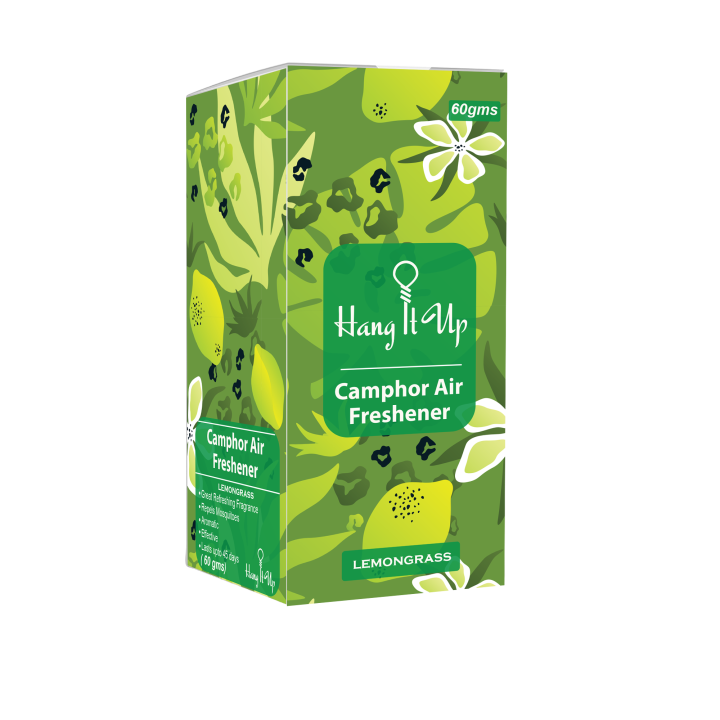 Pack of 2 | Tri Cone CamphoAir Freshner for Car | Mosquito Repellent | Wardrobe, Bathrooms, cabins