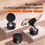 Magnetic Phone Holder for Car, Compatible with MagSafe Car Mount, Windshield Magnetic Car Mount for Android, iPhone and magsafe case phones(White)