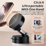 Magnetic Phone Holder for Car, Compatible with MagSafe Car Mount, Windshield Magnetic Car Mount for Android, iPhone and magsafe case phones(White)
