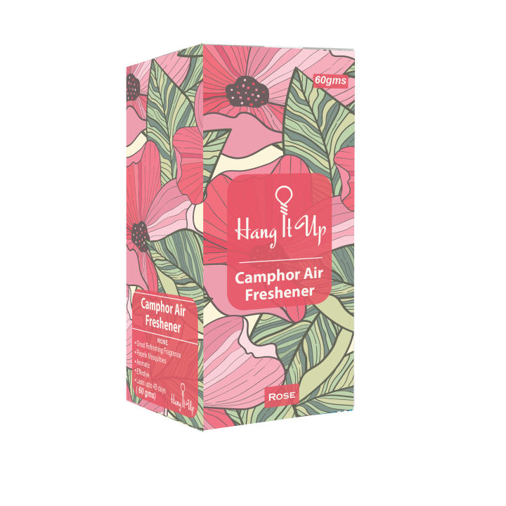 Pack of 2 | Tri Cone CamphoAir Freshner for Car | Mosquito Repellent | Wardrobe, Bathrooms, cabins